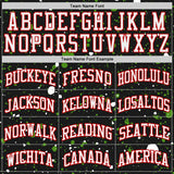 Custom Black White Green-Red Psychedelic Acid Fluid Round Neck Sublimation Basketball Uniform Jersey