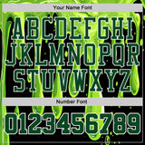 Custom Green Black-White Psychedelic Acid Fluid Round Neck Sublimation Basketball Uniform Jersey