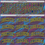 Custom Purple US Navy Blue-Yellow Abstract Swirl Lines Round Neck Sublimation Basketball Uniform Jersey