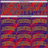 Custom Dark Purple Red-Gold Abstract Stripes Round Neck Sublimation Basketball Uniform Jersey