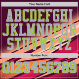 Custom Purple Gray Orange Red-Neon Green Abstract Gradient Lines Round Neck Sublimation Basketball Uniform Jersey