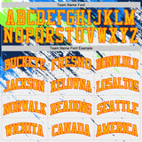 Custom White Gold Blue Neon Green-Orange Brush Stroke Paint Splash Round Neck Sublimation Basketball Uniform Jersey