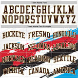 Custom White Brown Red Blue Black-Cream Brush Stroke Paint Splash Round Neck Sublimation Basketball Uniform Jersey
