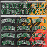 Custom Black Green Yellow Red-White Brush Stroke Paint Splash Round Neck Sublimation Basketball Uniform Jersey