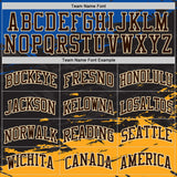 Custom Black Brown Blue Yellow-Cream Brush Stroke Paint Splash Round Neck Sublimation Basketball Uniform Jersey