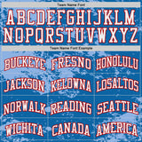Custom Blue White-Red Vintage Brush Stroke Round Neck Sublimation Basketball Uniform Jersey