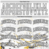 Custom White Yellow-Black Vintage Brush Stroke Round Neck Sublimation Basketball Uniform Jersey