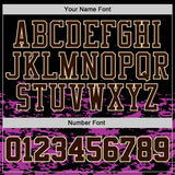 Custom Black Medium Purple Brown-Cream Grunge Fragment Round Neck Sublimation Basketball Uniform Jersey