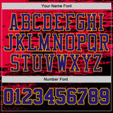 Custom Red Dark Purple Black-Gold Grunge Paint Splatter Brush Stroke Round Neck Sublimation Basketball Uniform Jersey