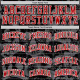 Custom Black Red-White Gothic Skulls Round Neck Sublimation Basketball Uniform Jersey