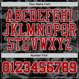 Custom Black Red-White Gothic Skulls Round Neck Sublimation Basketball Uniform Jersey