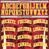 Custom Red Yellow-White Gothic Skulls Round Neck Sublimation Basketball Uniform Jersey