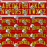 Custom Red Yellow-Black Lightning Skulls Round Neck Sublimation Basketball Uniform Jersey