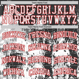 Custom Black White-Red Gothic Grunge Skeleton Round Neck Sublimation Basketball Uniform Jersey