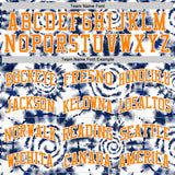 Custom Tie Dye Bay Orange-White Swirl Round Neck Sublimation Basketball Uniform Jersey