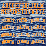 Custom Tie Dye Bay Orange-White Stripe Round Neck Sublimation Basketball Uniform Jersey