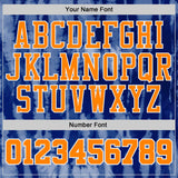 Custom Tie Dye Bay Orange-White Stripe Round Neck Sublimation Basketball Uniform Jersey