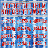Custom Tie Dye Red-White Stripe Round Neck Sublimation Basketball Uniform Jersey