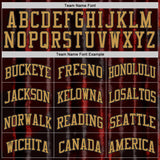 Custom Tie Dye Old Gold-Black Stripe Round Neck Sublimation Basketball Uniform Jersey