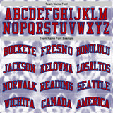 Custom Tie Dye Red Royal-White Watercolor Round Neck Sublimation Basketball Uniform Jersey