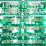 Custom Tie Dye White-Grass Green Watercolor Round Neck Sublimation Basketball Uniform Jersey
