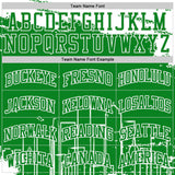 Custom Grass Green-White Boston Silhouette Round Neck Sublimation Basketball Uniform Jersey
