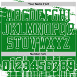 Custom Grass Green-White Boston Silhouette Round Neck Sublimation Basketball Uniform Jersey