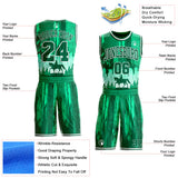 Custom Green-White Boston Cowboy Round Neck Sublimation Basketball Uniform Jersey
