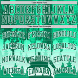 Custom Green-White Boston Cowboy Round Neck Sublimation Basketball Uniform Jersey