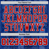 Custom Royal Red-White Detroit Street Racing Car Round Neck Sublimation Basketball Uniform Jersey