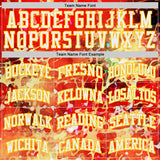 Custom Red White-Yellow Atlanta Silhouette Splatter Round Neck Sublimation Basketball Uniform Jersey