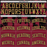 Custom Black Old Gold-Red Cleveland Silhouette Splatter Round Neck Sublimation Basketball Uniform Jersey
