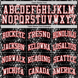 Custom Black White-Red Diamond Shapes Geometric Round Neck Sublimation Basketball Uniform Jersey