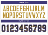 Custom Black Purple-Old Gold Drift Fashion Football Jersey