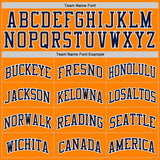 Custom Bay Orange Navy-White Authentic Basketball Jersey