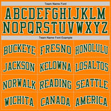 Custom Bay Orange Green-White Authentic Basketball Jersey