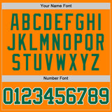 Custom Bay Orange Kelly Green-White Authentic Basketball Jersey