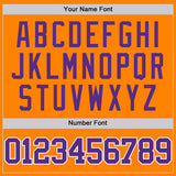 Custom Bay Orange Purple-White Authentic Basketball Jersey