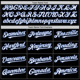 Custom Black White Pinstripe Royal Authentic Sleeveless Baseball Jersey