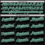 Custom Black White Pinstripe Kelly Green Authentic Sleeveless Baseball Jersey