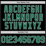 Custom Black White Pinstripe Kelly Green Authentic Sleeveless Baseball Jersey