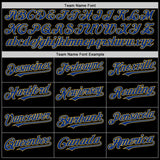 Custom Black Royal Pinstripe Old Gold Authentic Sleeveless Baseball Jersey