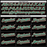Custom Black Kelly Green Pinstripe White-Red Authentic Sleeveless Baseball Jersey
