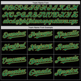 Custom Black Kelly Green Pinstripe Old Gold Authentic Sleeveless Baseball Jersey
