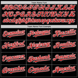 Custom Black Red-White Authentic Sleeveless Baseball Jersey