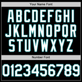 Custom Black White-Teal Authentic Sleeveless Baseball Jersey