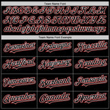 Custom Black White-Red Mesh Authentic Throwback Baseball Jersey