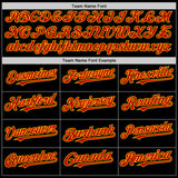 Custom Black Red-Gold Mesh Authentic Throwback Baseball Jersey