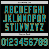 Custom Black Teal-Old Gold Mesh Authentic Throwback Baseball Jersey