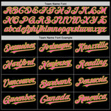Custom Black Pink-Neon Green Mesh Authentic Throwback Baseball Jersey